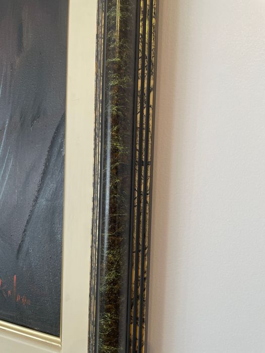 Quadro de Hilário Roberto a óleo (abstrato)