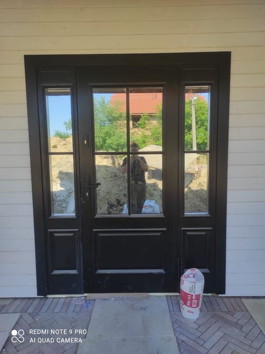 Drzwi zewnętrzne wejściowe drewniane dębowe dostawa gratis