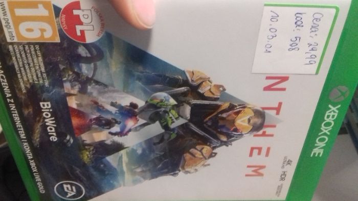 Anthem xbox one, sklep tychy, wymiana