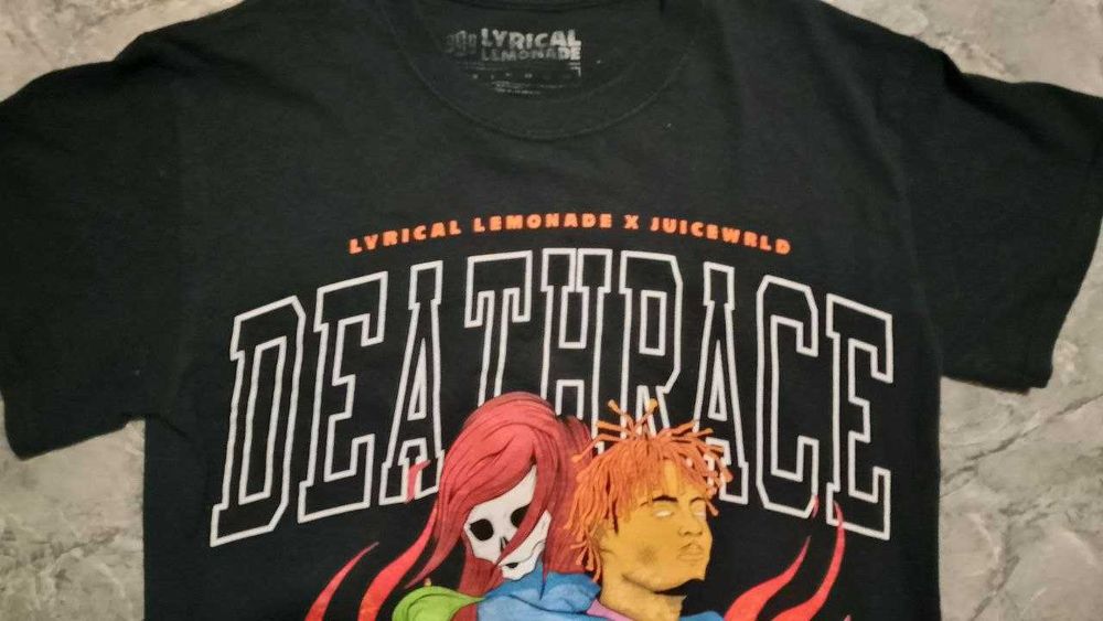 !ОРИГИНАЛ! Редкая Lyrical Lemonade x Juice Wrld Deathrace For Love Tee