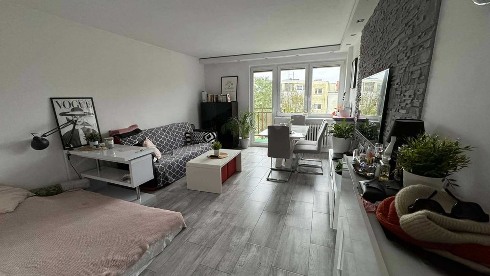 Studio 40 m², Centrum Słupska — duży balkon, widok na rzekę i zabytki