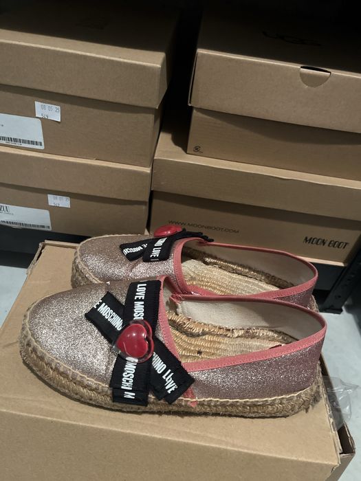 Espadryle damakiw Moschino orygninalne
