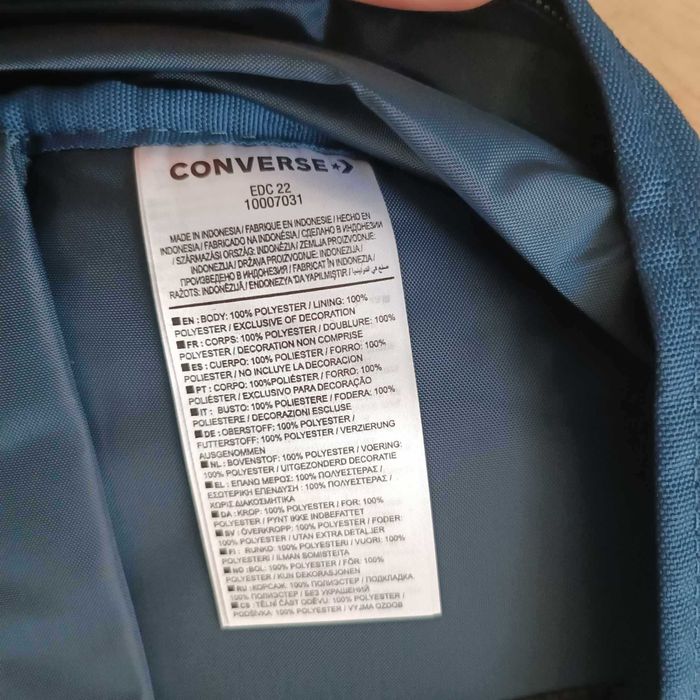 Plecak Converse granatowy z kieszenią na laptopa