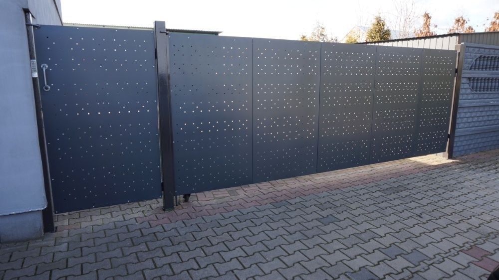 Brama przesuwna Ogrodzenie metalowe pod wymiar PRODUCENT