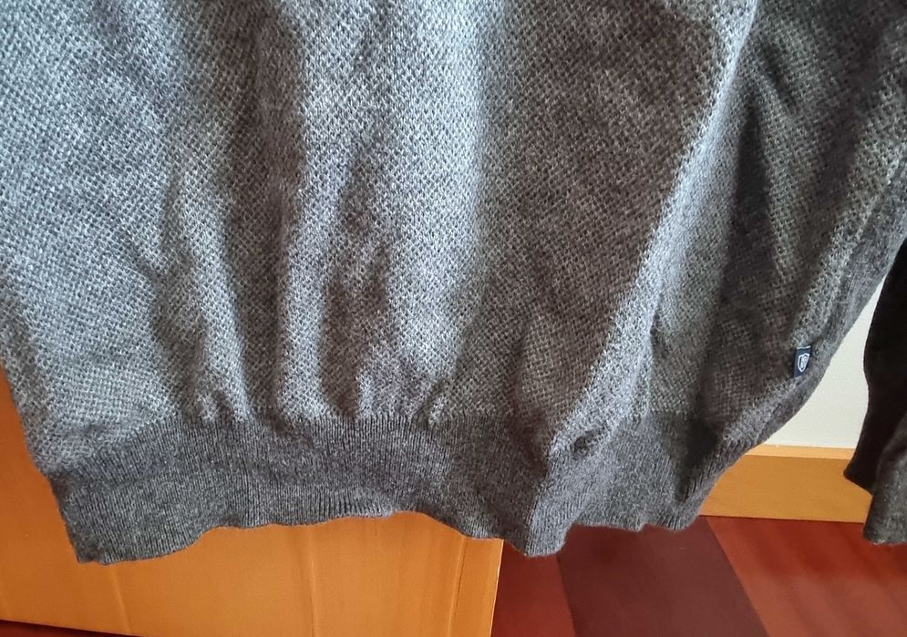 Camisola cinzenta Giovanni Galli Cotton Cashmere, tamanho 56