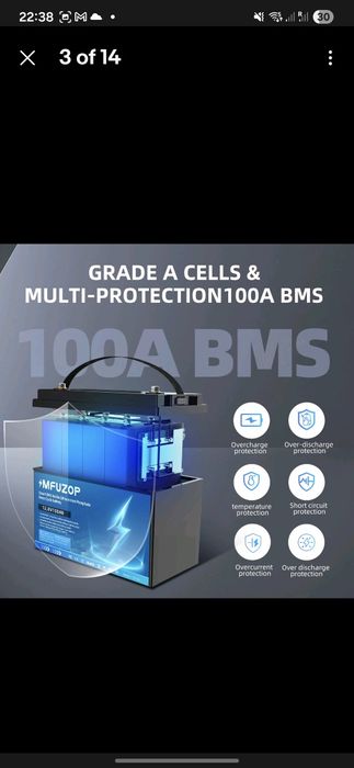 Батарея LiFePO4 100ah