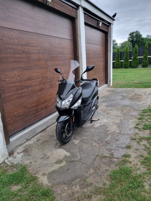 Skuter SYM JET 50 4t 2023 rok Czarny Duża szyba 14"koła LED,USB, Dowóz Polecam!!!