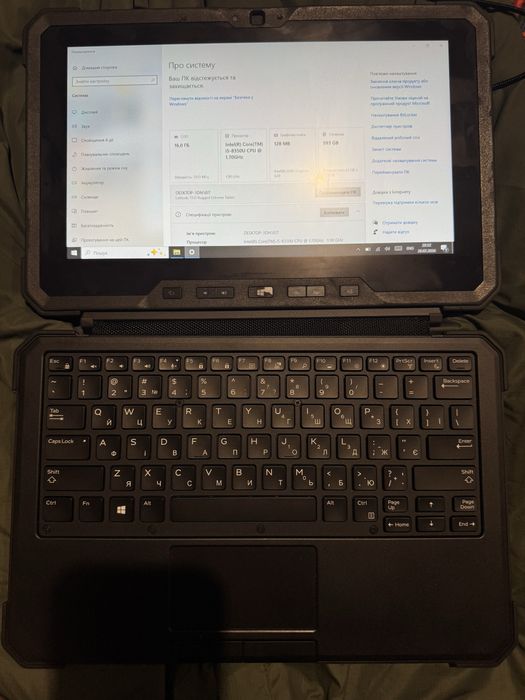 Захищений Ноутбук-планшет Dell latitude 7212 rugged extreme tablet