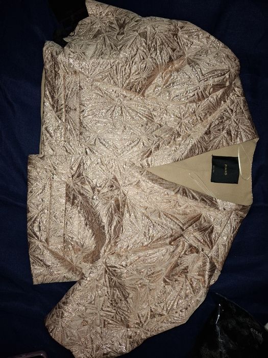 Bolerko różowe złoto pinko