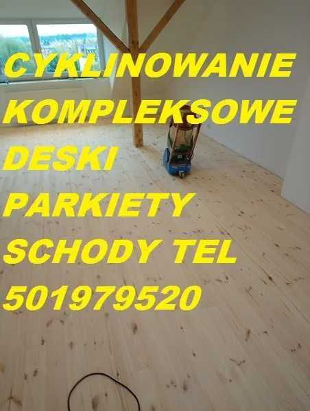 Cyklinowanie deski parkiety Bezpyłowe  Gwarancja VAT Całe Trójmiasto