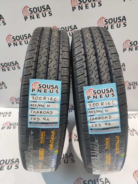 2 pneus novos 7.00 R16 - Oferta da entrega - 240 Euros