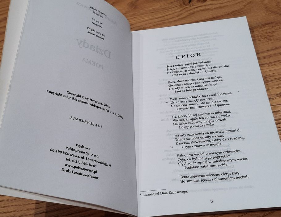 ,,Dziady,,  A. Mickiewicz