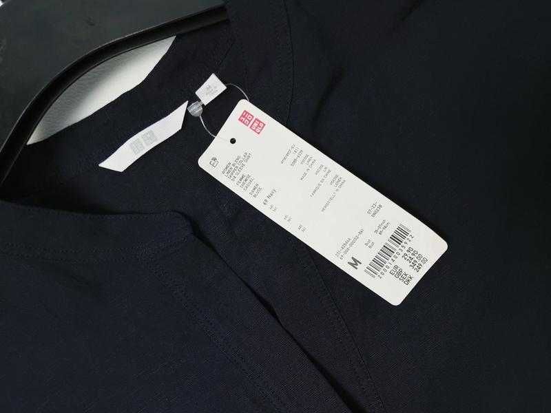 Льняная свободная рубашка Uniqlo