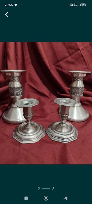 Подарунок Вінтажні свічники з олова, Швеція