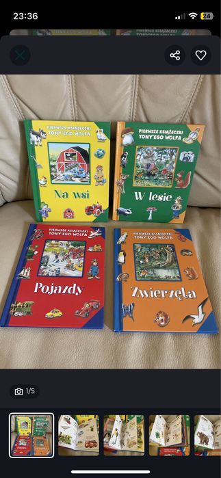 Zestaw 4 ksiazeczek Tony Wolf