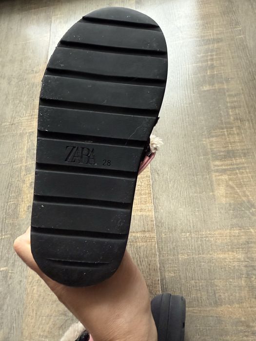 Чобітки zara зимові для дівчинки