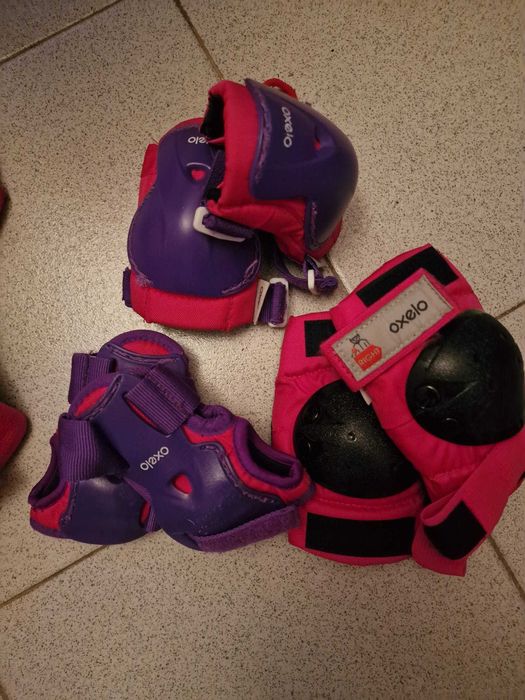 Patins Criança Oxelo + Protecções + Capacete