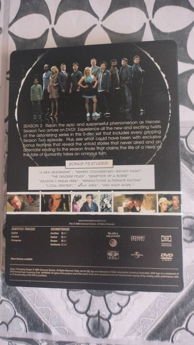 DVD Heroes 2 season Edição especial limitada de colecionador