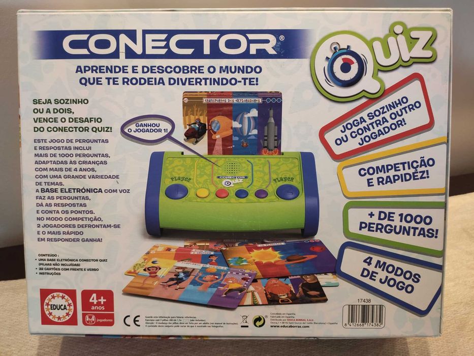 Vendo jogo Quiz Conector Usado 2x - 4 Anos - igual a novo
