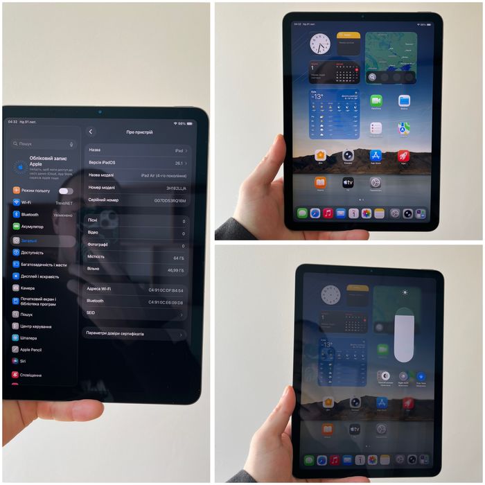 iPad Air (4-Gen) 64 GB 98% АКБ ІДЕАЛ як новий айпад ар 4 планшет