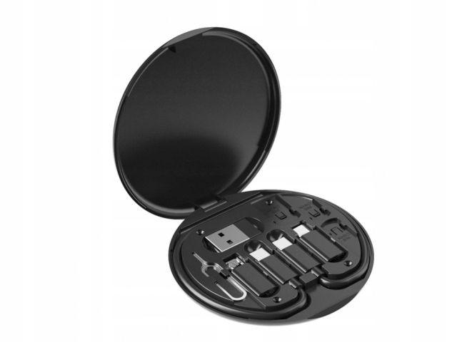 Zestaw Adapterów Usb Przejściówki Uniwersalne 4w1 Kabel Usb-c 60w Etui