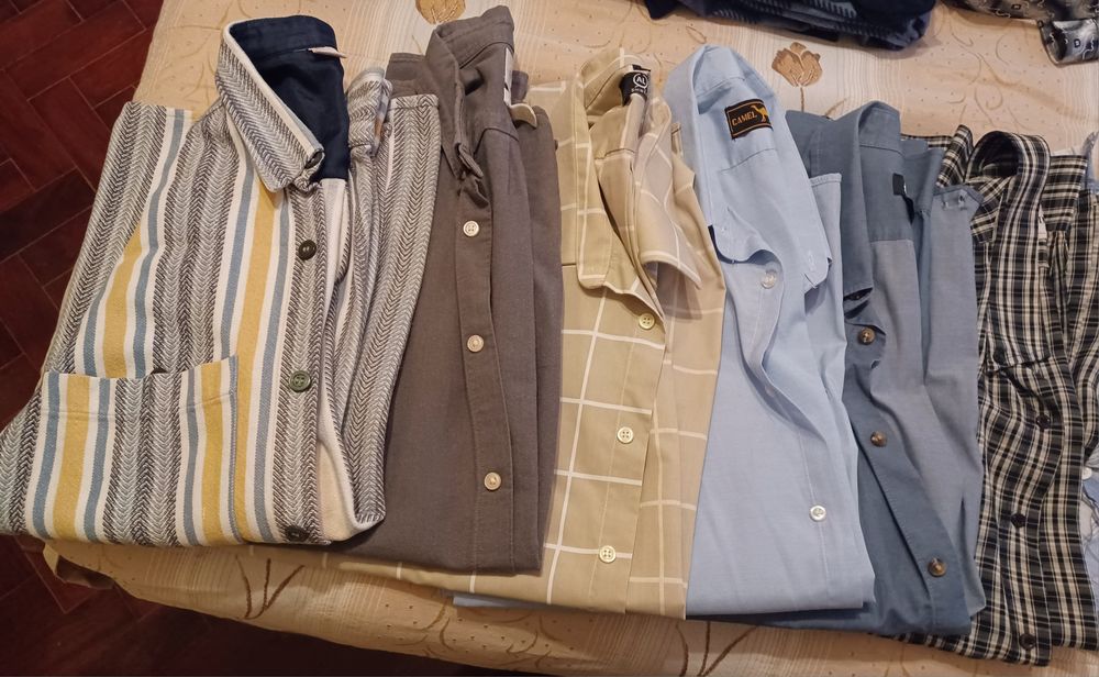 Camisas manga curta e comprida