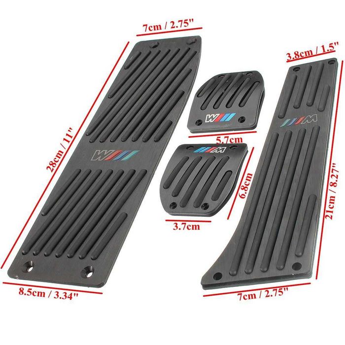 Capas pedal ///M universais para BMW caixa manual ou automática