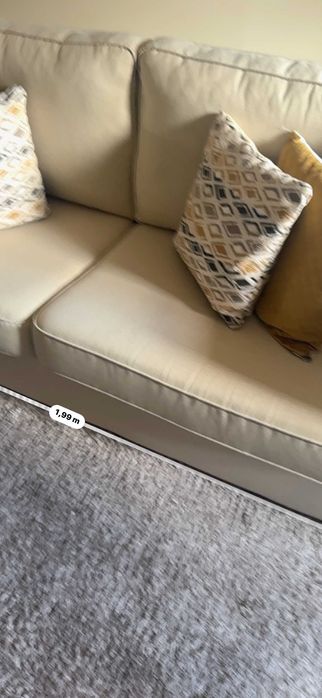 Sofá de 3 lugares em Tecido