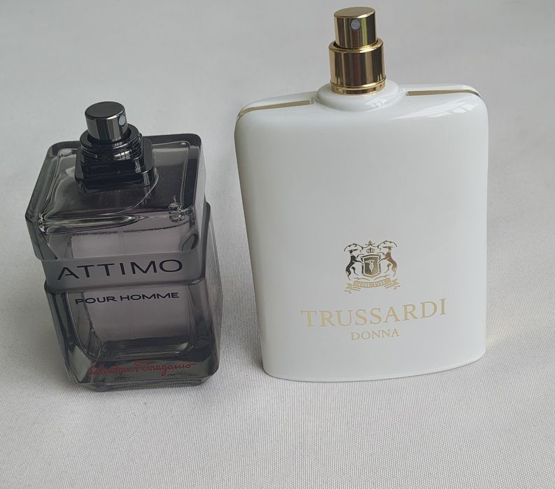 Salvatore Ferragamo Attimo EDT 100ml męska i Trussardi  Donna EDP 100ml damska