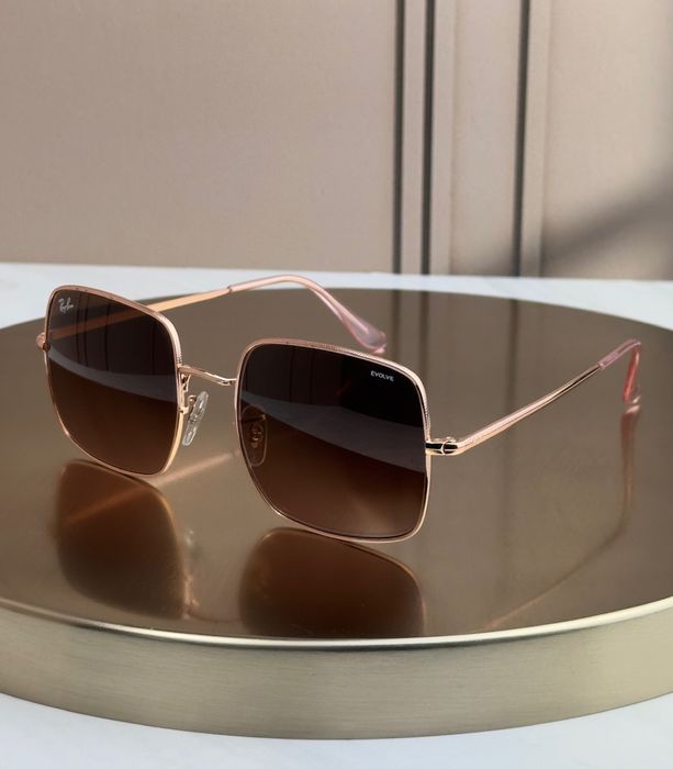 Сонцезахисні окуляри Ray-Ban Square RB1971 рожеве золото фотохромні квадратні унісекс