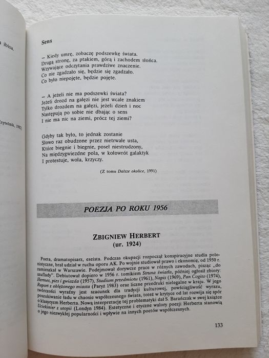Literatura współczesna podręcznik dla klas maturalnych
