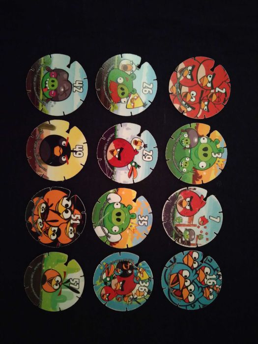 Tazos Angry Birds Rovio 2009 a 2013