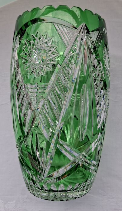 Ваза кольоровий кришталь