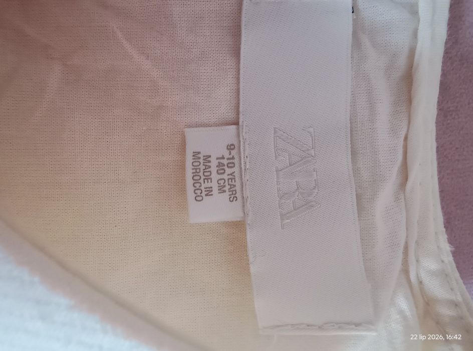 Elegancka sukienka Zara 140 jak nowa!!!