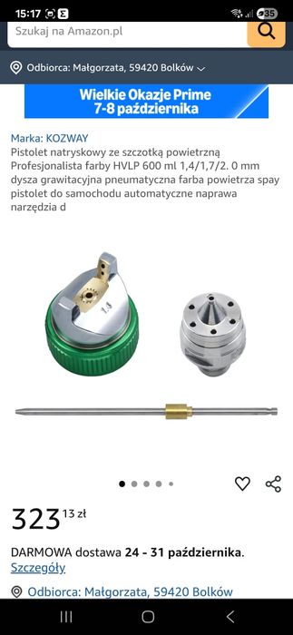 Zestaw dysz do pistoletu natryskowego