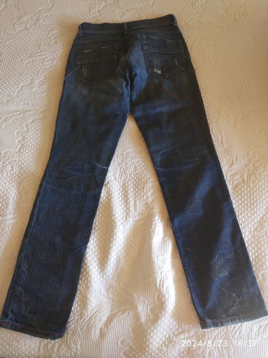 Calças de ganga de cintura baixa