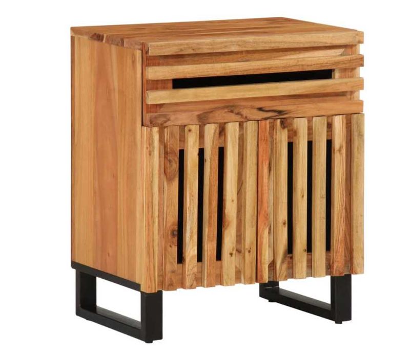 Szafka nocna, lite drewno mango, 50x34x60 cm
