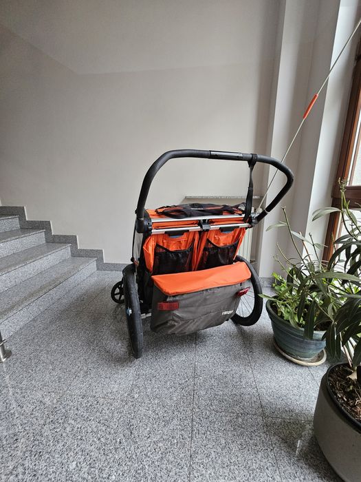 Dwuosobowa przyczepka rowerowa THULE CROSS 2 uchwyty do roweru