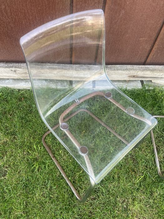 6x Cadeira em acrilico transparente