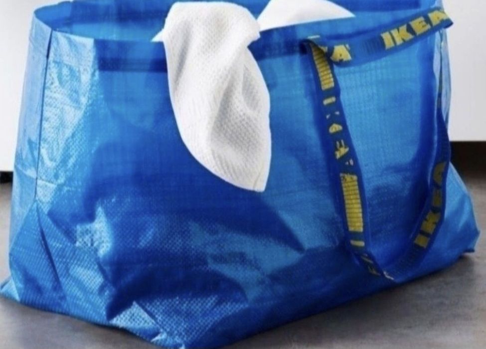 1zł Wysyłka Zestaw 2szt Dużych TOREB 71l IKEA mocne.Nowe