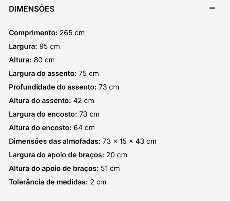 Sofá Antarte 3 Lugares