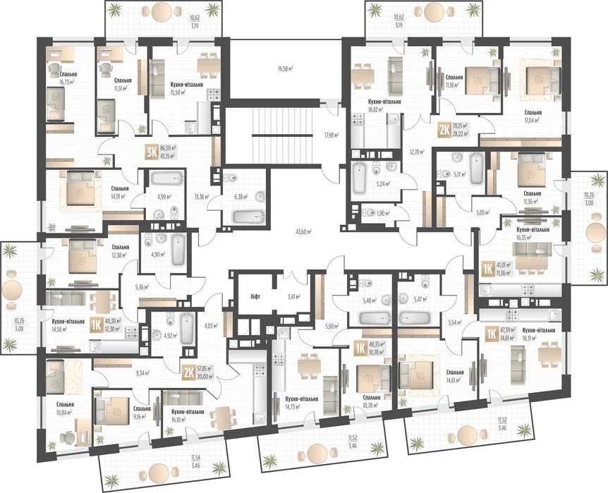 Продаж 2 кім. квартири SOUL PARK вул П. Орлика 74.35 кв.м