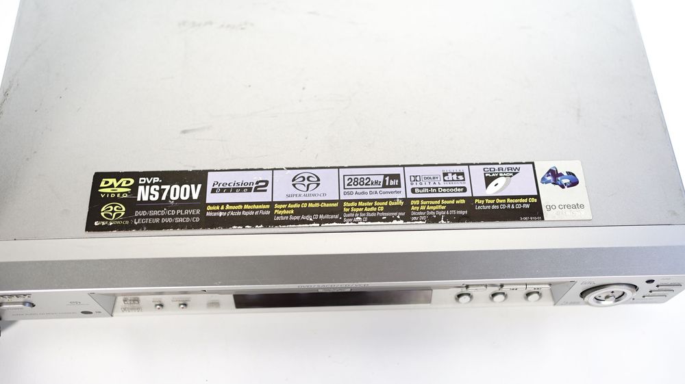 Odtwarzacz CD/DVD SACD Sony DVP-NS700V pilot * przetw. 192 kHz/24-bit