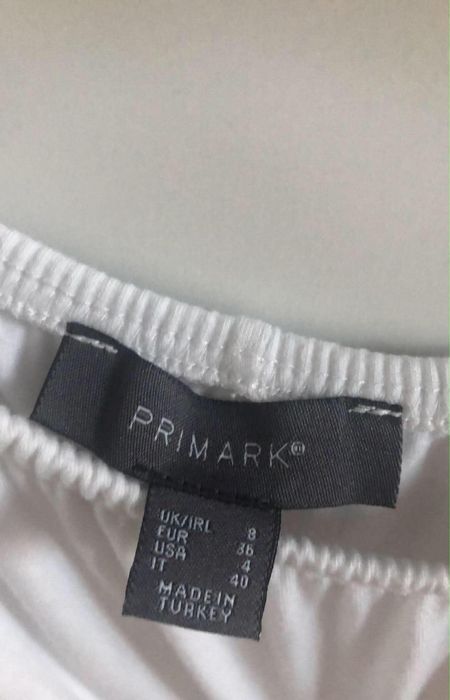 Body białe  z falbanką