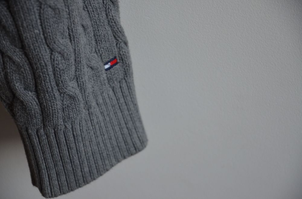 sweter kardigan Tommy Hilfiger r. XL szary pulower