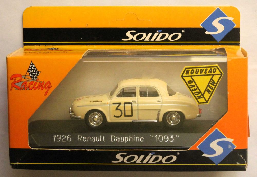 Miniatura Renault Dauphine 1093 Tour de Corse 1962 Solido 1/43 + caixa