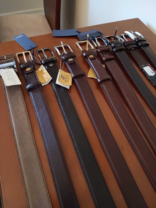 Cintos diversos em pele