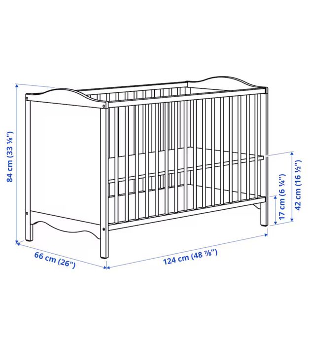 Berço ikea smagora+ colchão