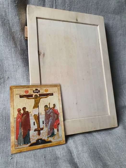Дошка для Іконопису, липова дошка, дубові шпонки 22X32 см з Ковчегом