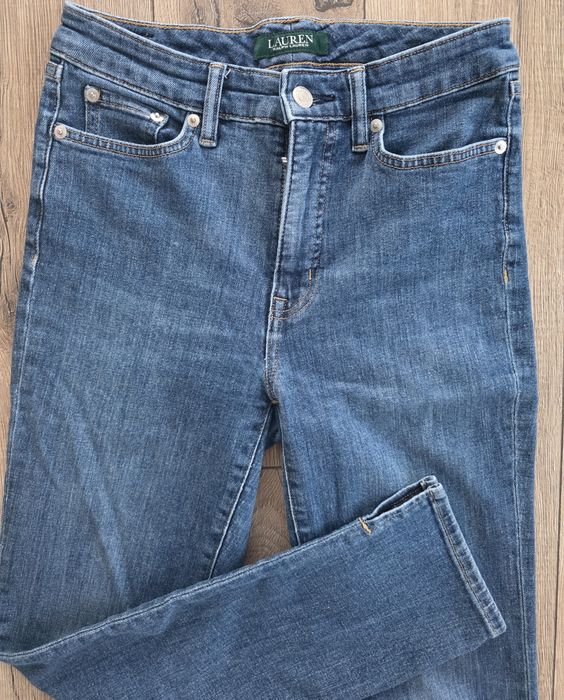 Jeansy ralph lauren spodnie damskie niebieskie S 36